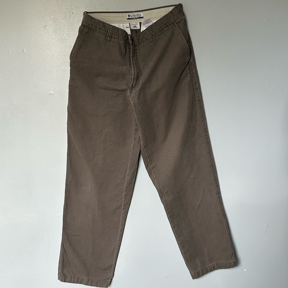 Vintage Baggy-Fit Brown Columbia Pants